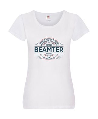 Geprüft und sicher: Beamter | Verbeamtung | Dienst Damen Shirt Weiß