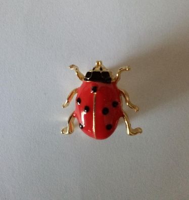 Modeschmuck Brosche in Form eines Käfers Glückbringer