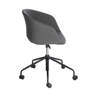 Schreibtischstuhl Yvette 66 x 72 x 88 cm Gewebe Dunkelgrau Büro Bürostuhl