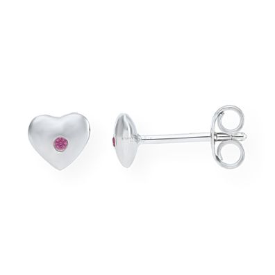 JuwelmaLux Herz Ohrstecker in 925er Sterling Silber rhodiniert mit Zirkonia JL10-06-0