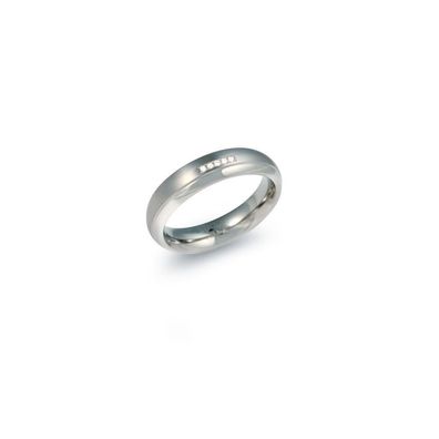 Boccia Ring 0130-09 Titan mit Diamanten