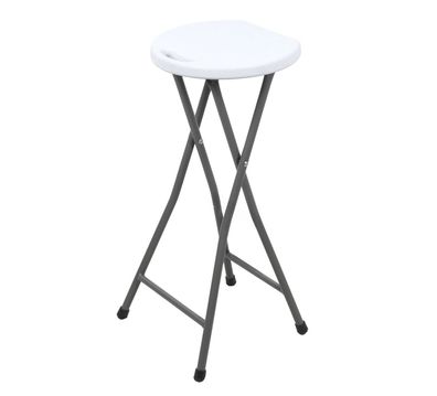 Sunnydays klappbarer Barhocker Tresenhocker Bar-Hocker 223207 weiß