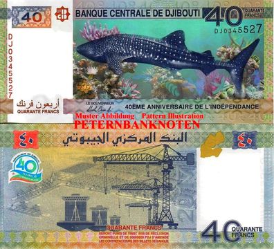 Dschibuti / Djibouti 40 Francs 2017 Unc P. 46 6201#