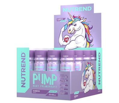 Pump Pre-Workout Shot, Rainbow - 20 x 60 ml