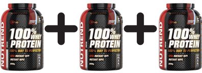 3 x Nutrend 100% Whey Protein, Chocolate Coconut - 2250g