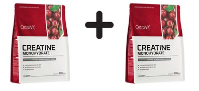 2 x OstroVit Creatine Monohydrate, Cherry - 300g