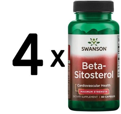 4 x Swanson Beta Sitosterol - 60 caps