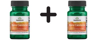 2 x Swanson Beta-Carotene (Vitamin A), 5000 IU - 250 softgels