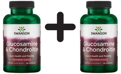 2 x Swanson Glucosamine & Chondroitin - 90 caps