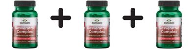 3 x Swanson Resveratrol Complex - 60 caps