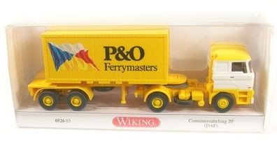 DAF Containersattelzug 20' P & O (1980-1984) 1:87 Wiking