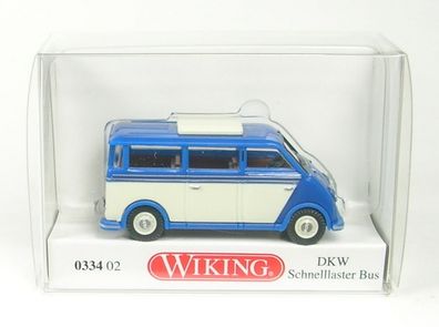 DKW Schnelllaster Bus (blau/perlweiss) 1955-1962 1:87 Wiking