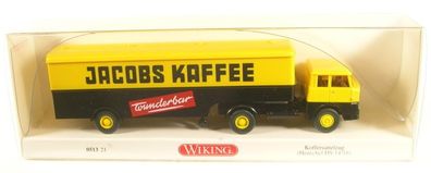 Henschel HS 14/16 Koffersattelzug Jacobs Kaffee 1:87 Wiking