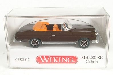 Mercedes-Benz 280 SE Cabrio (schokoladenbraun) 1967-1971 1:87 Wiking