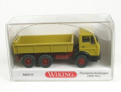 Mercedes-Benz NG Flachpritschenkipper (currygelb) 1973-1980 1:87 Wiking