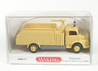 Mercedes-Benz Tanklöschfahrzeug (Wüstensand-Gestaltung) 1969-1971 1:87 Wiking