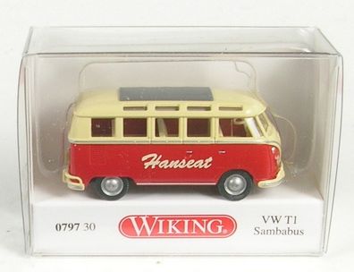 VW T1 Sambabus Hanseat (rot/beige) 1963-1967 1:87 Wiking