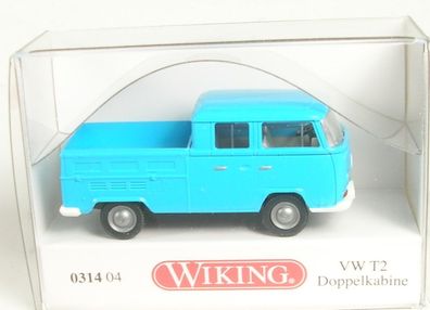VW T2 Doppelkabine (eisblau) 1967-1971 1:87 Wiking