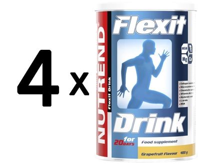 4 x Nutrend Flexit Drink, Grapefruit - 400g