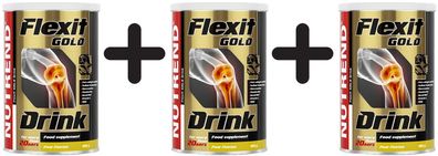3 x Nutrend Flexit Gold Drink, Pear - 400g