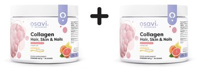 2 x Osavi Collagen Peptides (Hair, Skin & Nails), Lemon & Grapefruit - 150g
