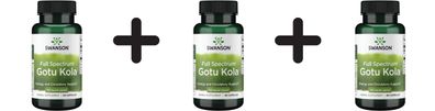 3 x Swanson Gotu Kola, 435mg - 60 caps