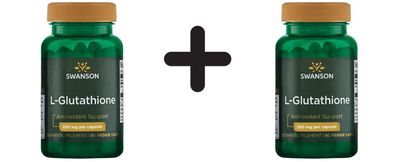 2 x Swanson L-Glutathione, 250mg - 60 vcaps
