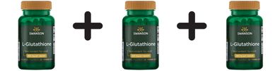 3 x Swanson L-Glutathione, 250mg - 60 vcaps