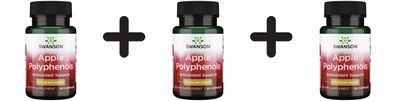 3 x Swanson Maximum Strength Apple Polyphenols, 125mg - 60 caps
