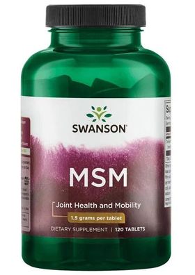 MSM Methylsulfonylmethane, 1500mg - 120 tabs