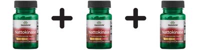 3 x Swanson Nattokinase, 100mg - 30 caps