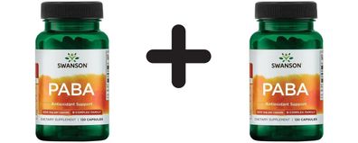 2 x Swanson PABA, 500mg - 120 caps