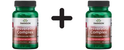 2 x Swanson Resveratrol Complex - 60 caps