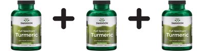 3 x Swanson Turmeric, 720mg - 240 caps