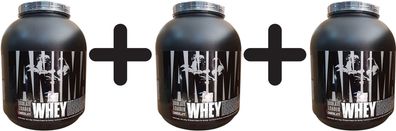 3 x Universal Nutrition Animal Whey, Chocolate - 2300g