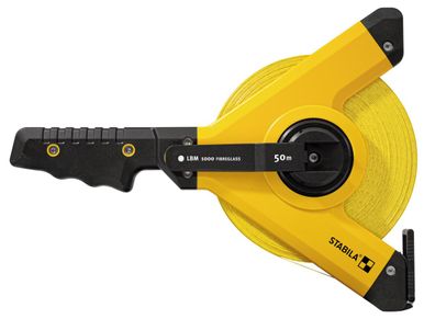 Stabila Rahmenbandmaß 50 m metrische Skala Glasfaserband LBM 1000 Fiberglass