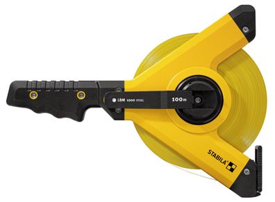 Stabila Rahmenbandmaß 100 m metrische Skala Stahlband LBM 1000 STEEL