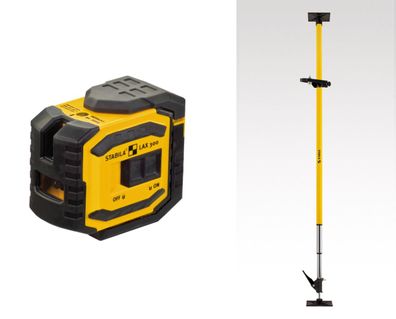Stabila Kreuzlinien-Lot-Laser LAX 300 Set 5-tlg