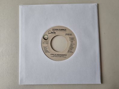 Donna Summer - State of independence 7'' Vinyl US PROMO/ 2 Different MIXES!