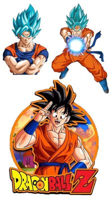 Dragon Ball Essbar Tortenaufleger Torte Geburstag Zuckermasse + NAME