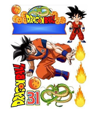 Dragon Ball Essbar Piccolo Tortenaufleger Torte Geburstag Zuckermasse + NAME
