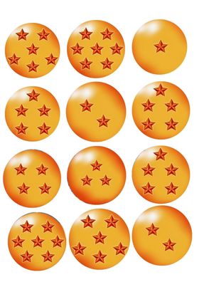 Dragon Ball Essbar Son Goku 12 Muffin Zuckermasse Tortenbild Tortenaufleger