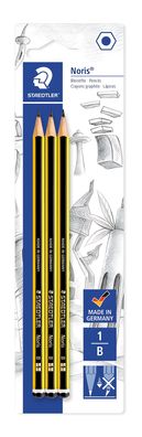 Staedtler Bleistift Noris B x3 BK 100% PEFC