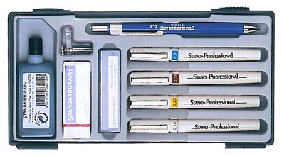 Stano. Profür4er Tuschezeichnersatz 025-035-050-070 (9-teilig) 1 Stück