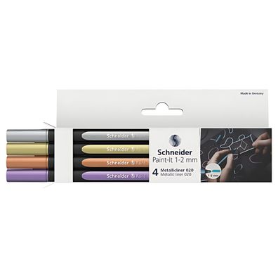 Metallicliner Paint-It 020, 1-2 mm, sortiert, 4er Etui