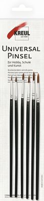 KREUL Universalpinsel Ponyhaar Synthetics rund 6er Set