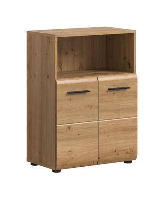 Standschrank breit in Artisan Oak Nachbildung und Artisan Oak Nachbildung
