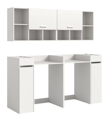 Waschmaschienenumbau Set in weiß Nachbildung
