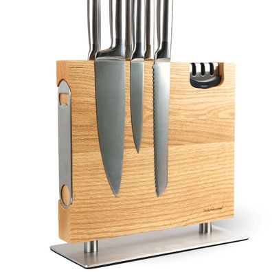 Holz4Home Magnetischer Messerblock aus Eichenholz