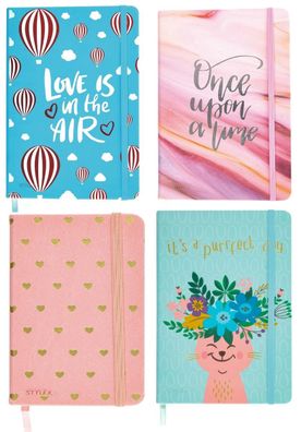 Notizbuch Hardcover diverse Motive 14,8 x 21,0 cm FSC kariert 192 Seiten 1 Stück